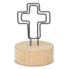 Producto Memo Clip Cruz con Base de Madera