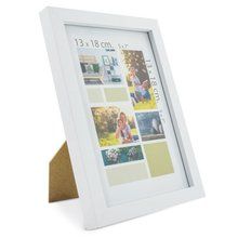 Producto Portafotos Blanco de Madera DM 13x18cm