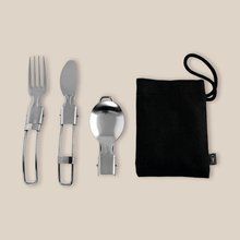 Producto Set 3 Cubiertos Plegables de Acero INOX