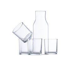 Producto Set de Botella con 4 Vasos de Cristal