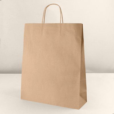 Producto Bolsa de papel kraft con asa rizada