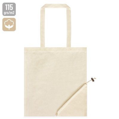 Producto Bolsa Plegable de Algodón Natural con Clip