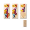 Puzzle Dinosaurio Numerado en Madera Pino