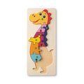 Puzzle Dinosaurio Numerado en Madera Pino