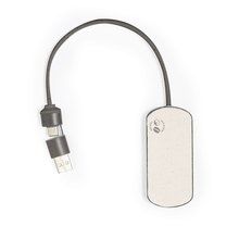 Puerto USB fibra de café con conexión dual y 3 puertos Marr