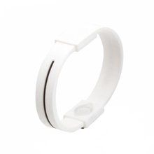 Pulsera Silicona Iones Talla Única Blanco