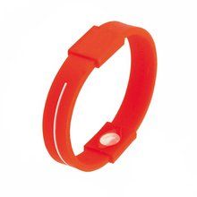 Pulsera Silicona Iones Talla Única Rojo