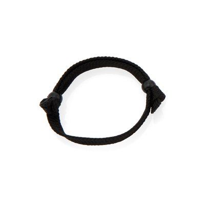 Pulsera Ajustable de Poliéster Negro