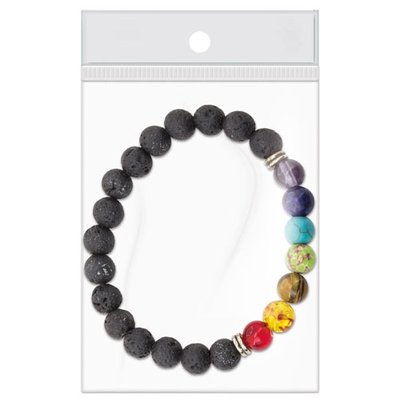 Pulsera Bolitas Piedra Natural/Volcánica