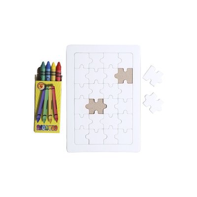 Puzzle personalizado para colorear con ceras