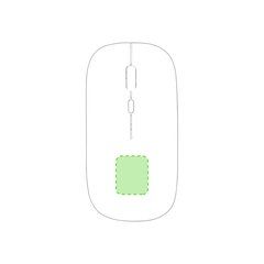 Ratón Óptico Recargable USB Eco | Parte inferior del ratón | 25 x 30