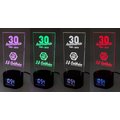 Reloj despertador con luz LED