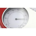 Reloj de pared con termómetro y medidor de humedad