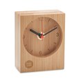 Reloj de sobremesa analógico de bambú