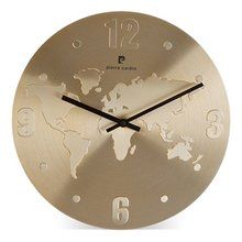 Reloj Mapa Mundi de Pared Oro