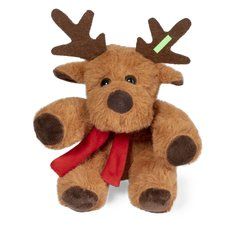 Reno Navideño de Peluche con Bufanda Personalizable | Cuerno 2