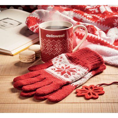 Regalo de invierno Set de guantes y taza