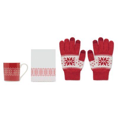 Regalo de invierno Set de guantes y taza