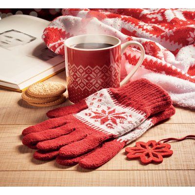 Regalo de invierno Set de guantes y taza