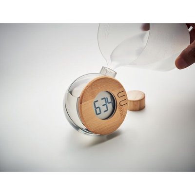 Reloj LCD Alimentado por Agua y Sal