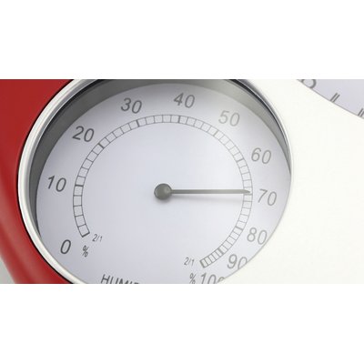 Reloj de pared con termómetro y medidor de humedad