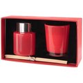 Set Aromático con Difusor y Vela Rojo