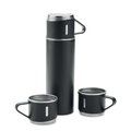 Set Botella Doble Pared y 2 Tazas Negro