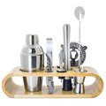 Set Completo Coctelería 350ml Inox-Bambú