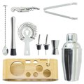 Set Completo Coctelería 350ml Inox-Bambú