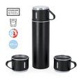 Set de termo con 3 tazas de acero inox