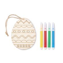 Set de colorear huevos de pascua Madera