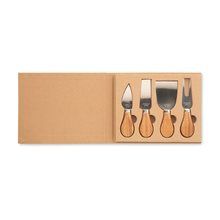 Set de Cuchillos Queso Acero Inox Madera