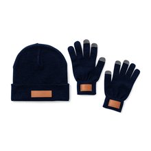 Set con Gorro y Guantes Táctiles Mar