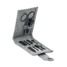 Set Manicura 6 Piezas Fieltro RPET Gris