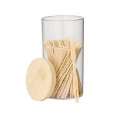 Set de palillos de bambú con tarro