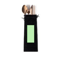 Set Cubiertos Inox de 5 piezas | Funda cara A