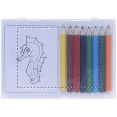 Set de lápices de colores con láminas de dibujos de animales | LID