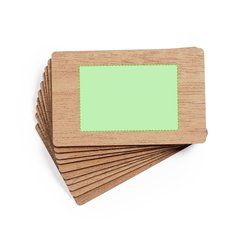 Set Tarjetas Madera Veteada | Caja de presentación