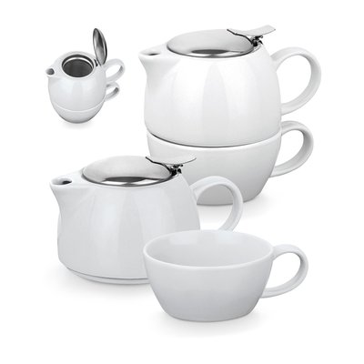 Set de Té 3 en 1 Cerámica/Inox