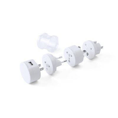 Set de 4 adaptadores para enchufes con usb