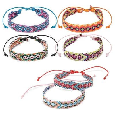 Set de 6 pulseras Hippy