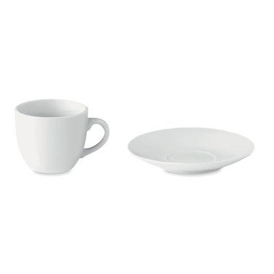 Set Café con Taza y Plato de Cerámica