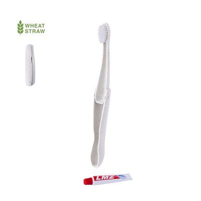 Set Dental Plegable con Cepillo y Pasta 6g