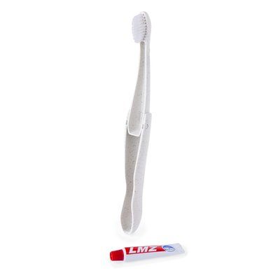 Set Dental Plegable con Cepillo y Pasta 6g