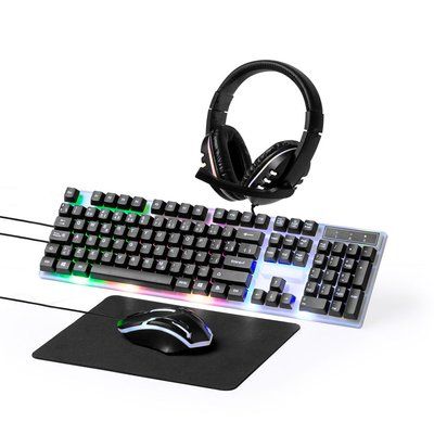 Set Gamer con Teclado y Ratón retroiluminados