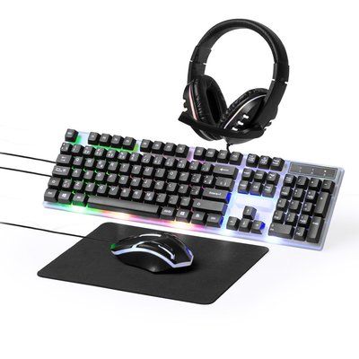 Set Gamer con Teclado y Ratón retroiluminados