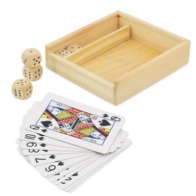 Set de Juego con Dados y Baraja