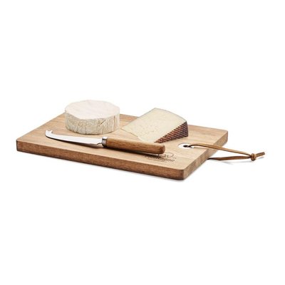 Set Quesos con Tabla Acacia y Cuchillo