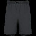 Short  2 en 1 hombre Black 3XL