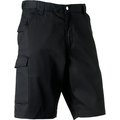 Short de trabajo con cintura elástica Black 32 UK